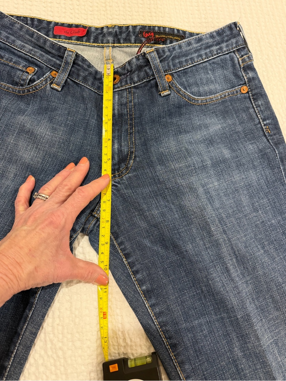 AG WOMEN’S THE CLUB STRETCH FLARE JEANS SZ 29R Great Condition - Picture 8 of 14